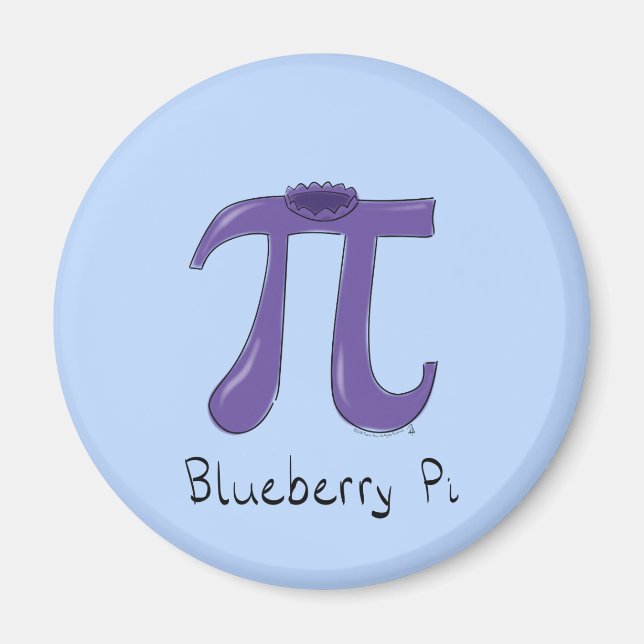 Imã Magneta do dia Pi da matemática em Blueberry Pi (Frente)