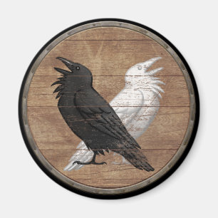 Imã Magneta do escudo - Ravens de Odin