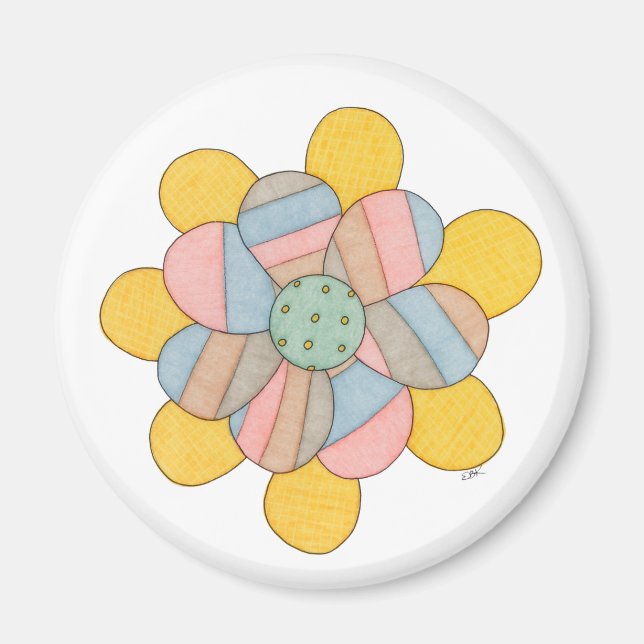 Imã Magneta do Flor (Frente)