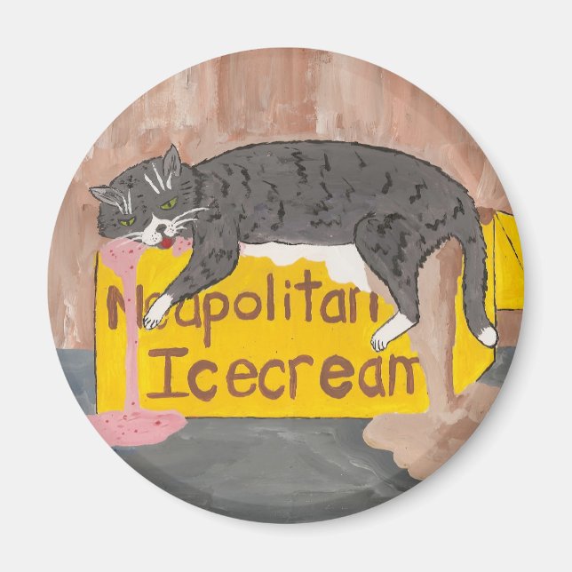 Imã Magneta do Gatinho legal (Frente)