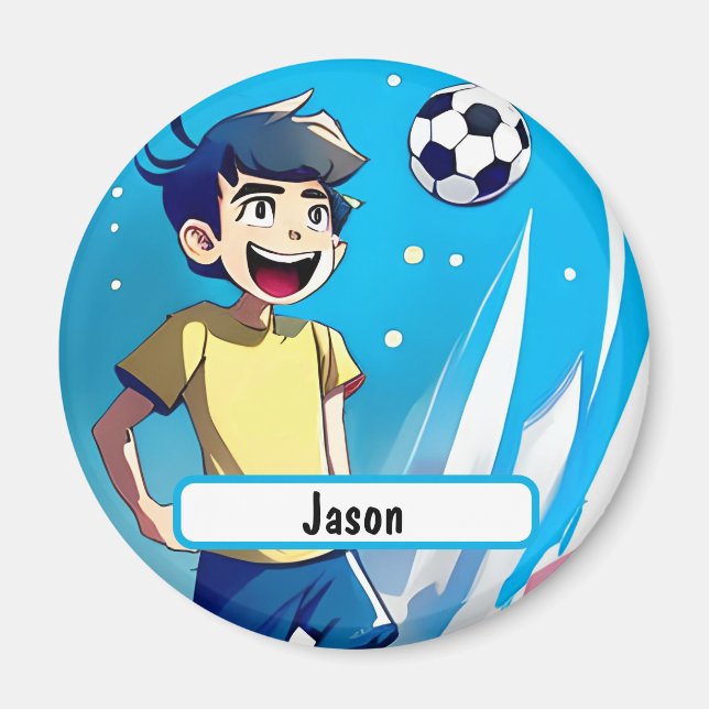 Imã Magneta do Kicker com o Nametag Personalizável (Frente)