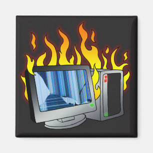 Imã Magneta do Quadrado de Fogo do Computador