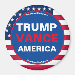 Imã Magneta do refrigerador da TRUMP VANCE AMÉRICA