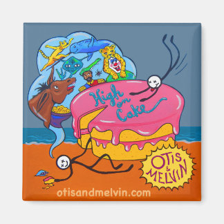 Imã Magneta do refrigerador - Otis & Melvin, High on C