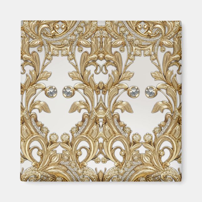 Imã Magneta Dourada decorativa (Frente)