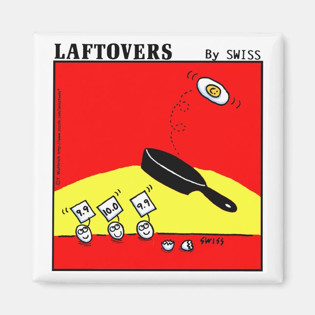 Imã Magneta Engraçada Com Ovos De Gymnast (Frente)