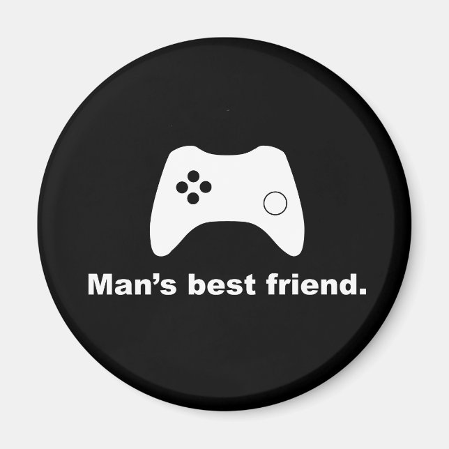 Imã Magneta Engraçado do Melhor Amigo do Homem (Frente)