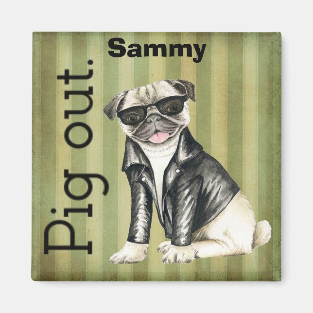 Imã Magneta Engraçado Personalizado (Frente)