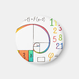 Imã Magneta Espiral Fibonacci