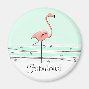 Imã Magneta Fabulosa Flamingo Aqua