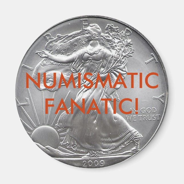 Imã Magneta FANÁTICA NUMISMÁTICA (Frente)