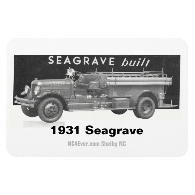 Ímã Magneta flexível 1931 Seagrave (Horizontal)