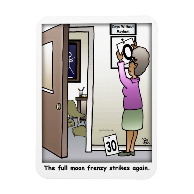 Ímã Magneta flexível com lua cheia (Vertical)