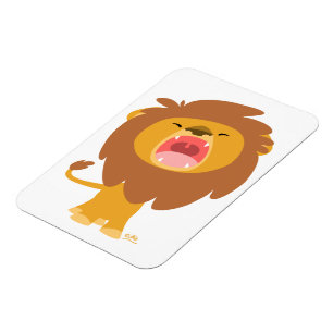 Ímã Magneta flexível de desenho de leão giratório boni