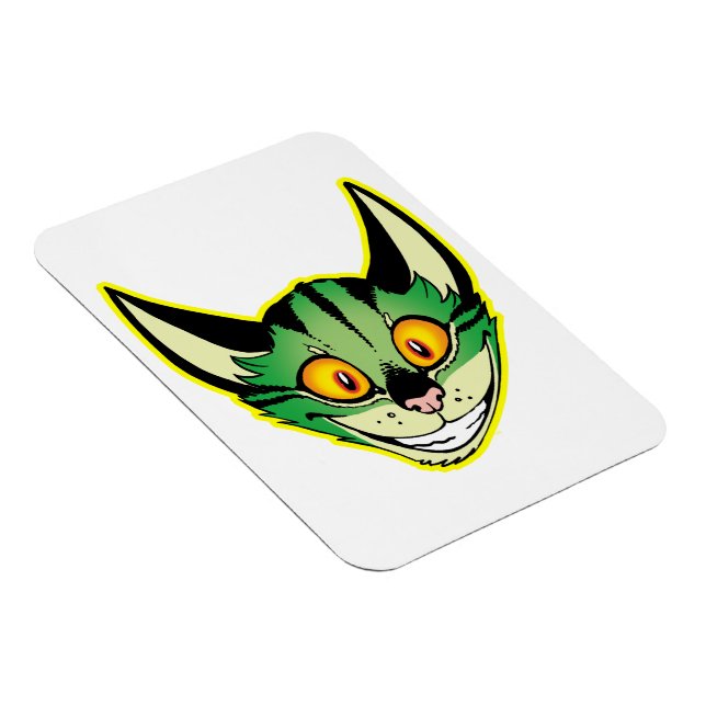 Ímã Magneta flexível de gata fluorescente (Lado Direito)