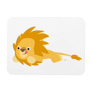 Ímã Magneta flexível do leão de desenho de banda fina