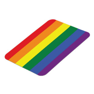 Ímã Magneta flexível do orgulho LGBT (Horizontal)