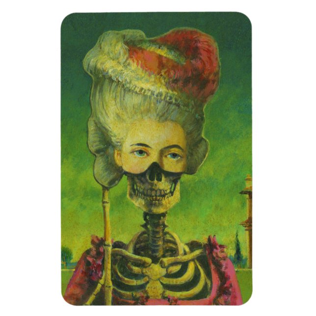 Ímã Magneta flexível do Skeleto gótico (Vertical)