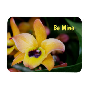 Ímã Magneta flexível orquídea personalizada