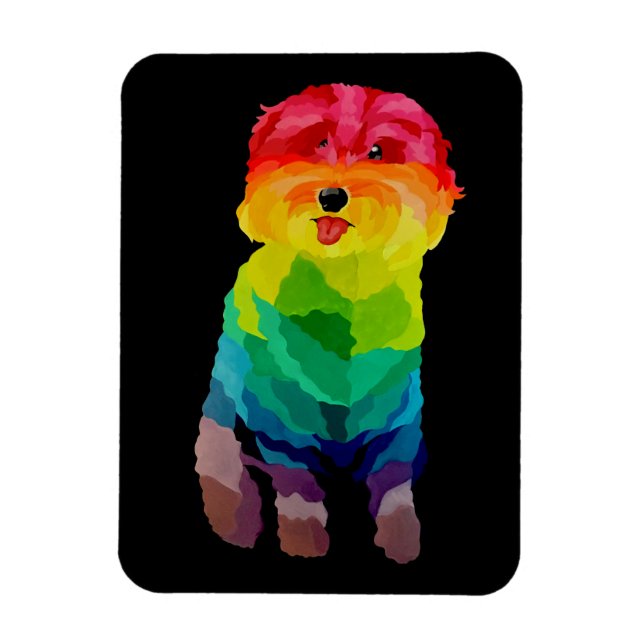 Ímã Magneta Flexível Pepita Rainbow (Vertical)