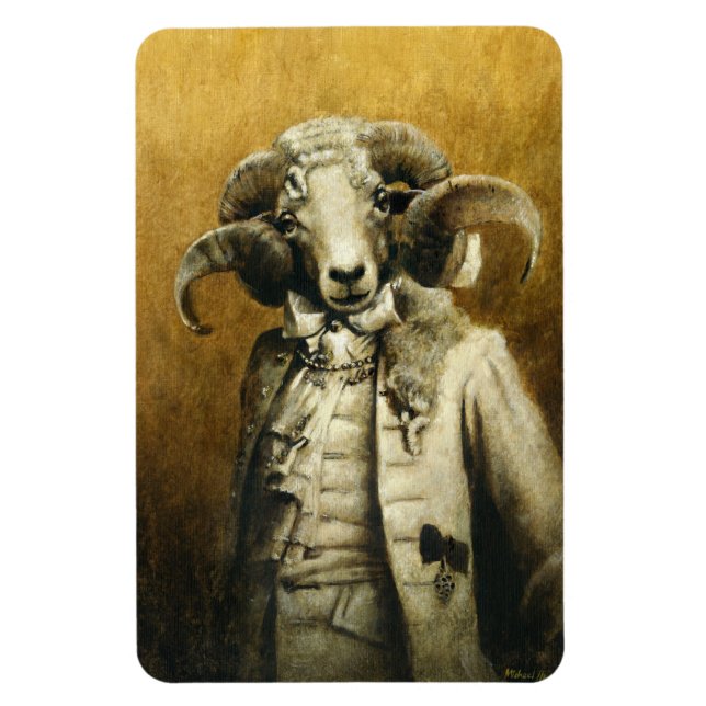 Ímã Magneta flexível Ram Rococo (Vertical)