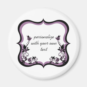 Imã Magneta Floral Sassy, Roxo