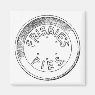 Imã Magneta Frisbie Pie Tin
