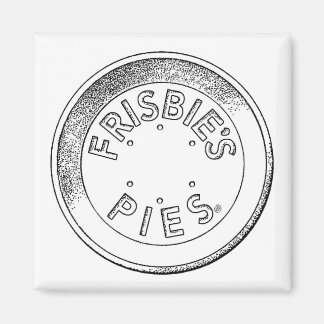 Imã Magneta Frisbie Pie Tin