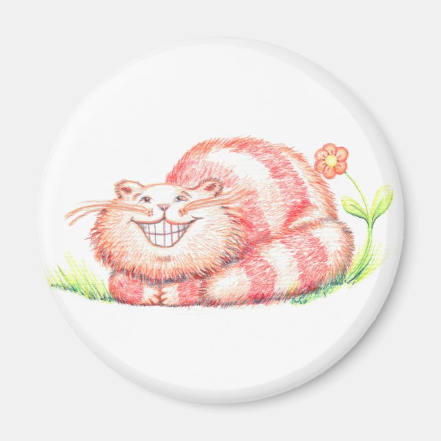 Imã Magneta Gato Feliz (Frente)