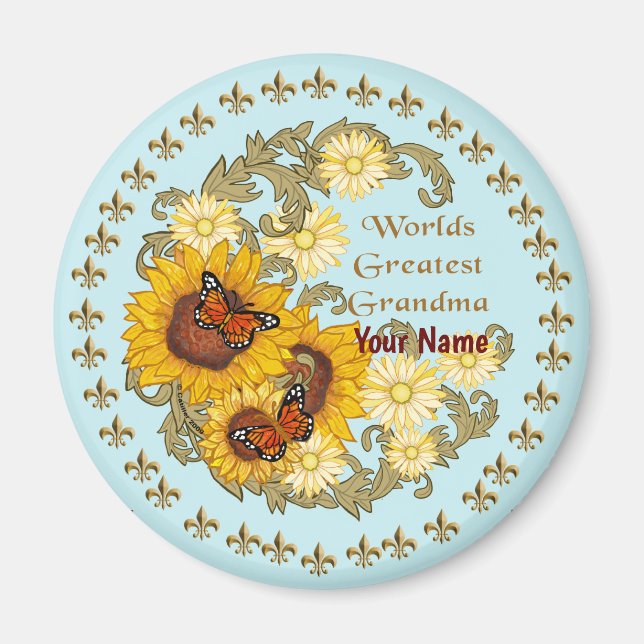 Imã Magneta girassol (Frente)