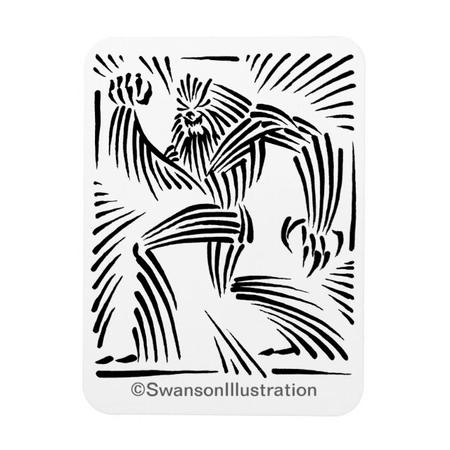 Ímã Magneta Gráfica Bigfoot (Vertical)