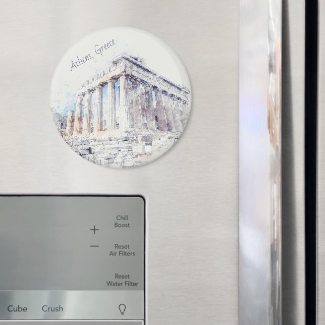 Imã Magneta Grécia de Atenas Partenon - Ruínas Antigas (In Situ (Fridge))