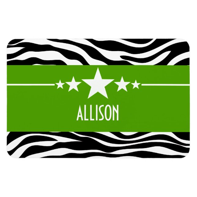 Ímã Magneta Green Sassy Star Zebra Premium (Horizontal)