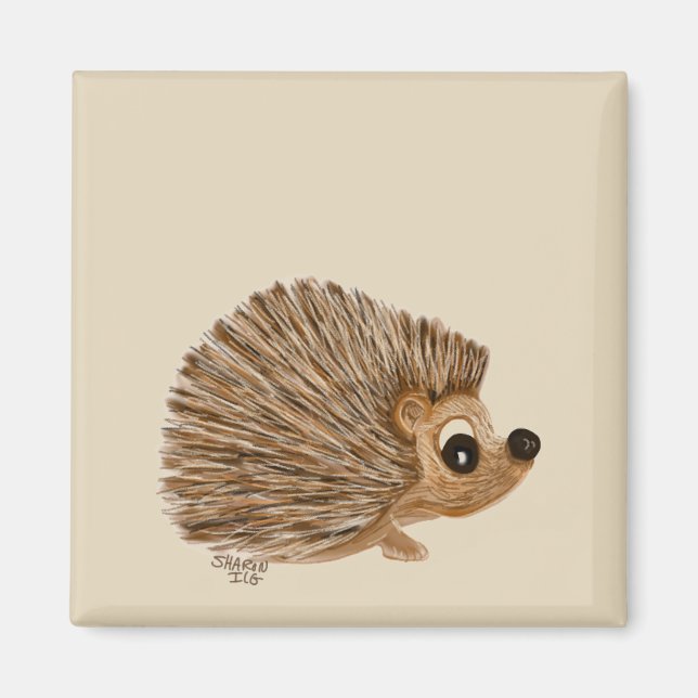 Imã Magneta Hedgehog, presente para aquele amante de o (Frente)