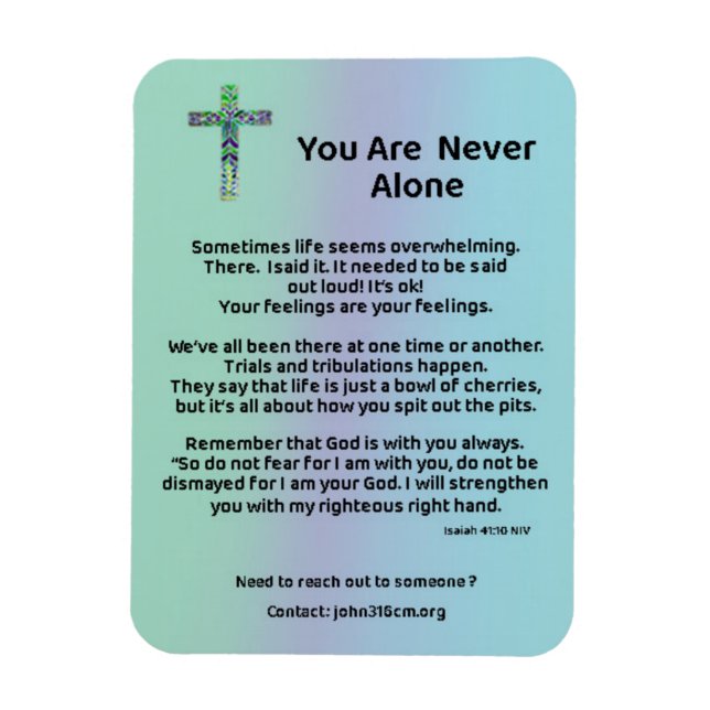 Ímã Magneta Inspiracional (Vertical)