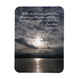 Ímã Magneta Inspiracional - 1 Corintianos 13; 2