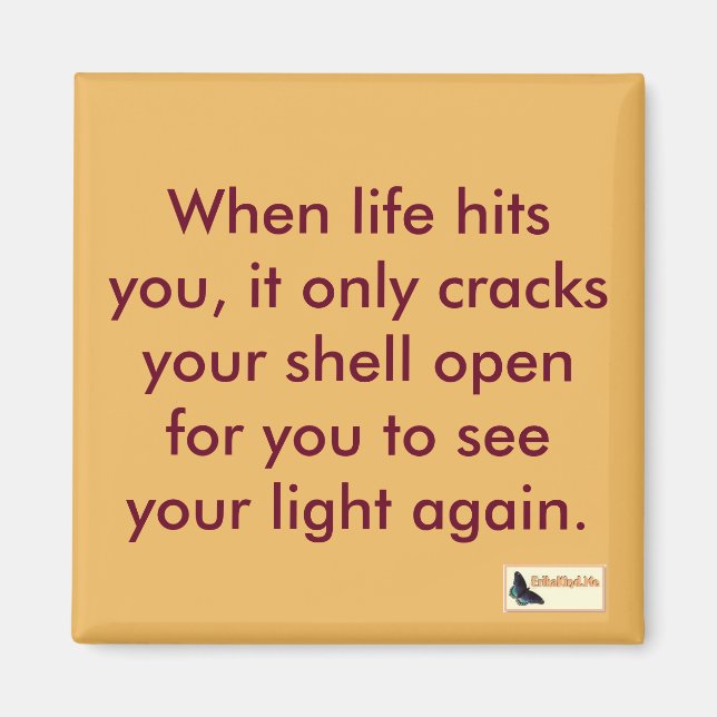 Imã Magneta Inspiracional - Levante-se (Frente)