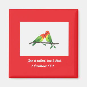 Imã Magneta Inspiracional Lovebird