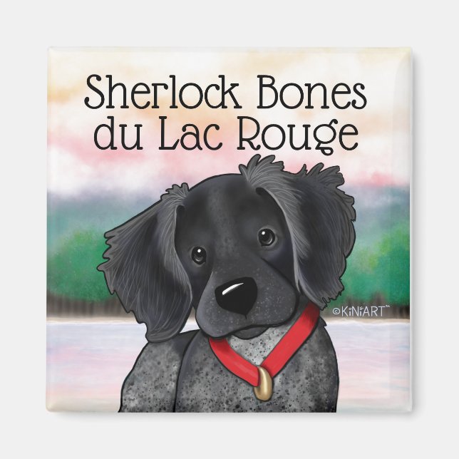 Imã Magneta KiniArt Black Roan da Bretanha (Frente)