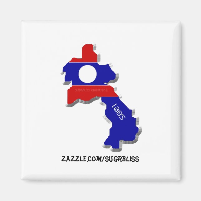 Imã Magneta Laos Quadrada (Frente)