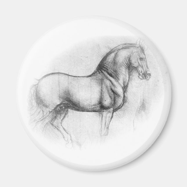 Imã Magneta Leonardo Da Vinci Horse (Frente)