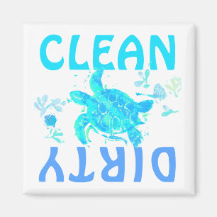 Imã Magneta limpa e suja da máquina de lavar louça