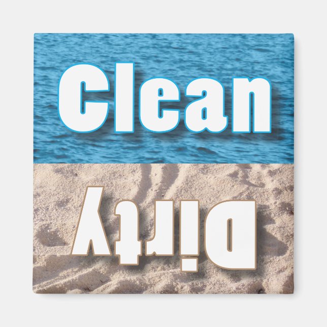 Imã Magneta limpa ou suja (Frente)