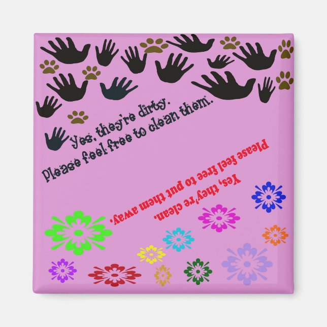 Imã Magneta limpa/suja (Frente)