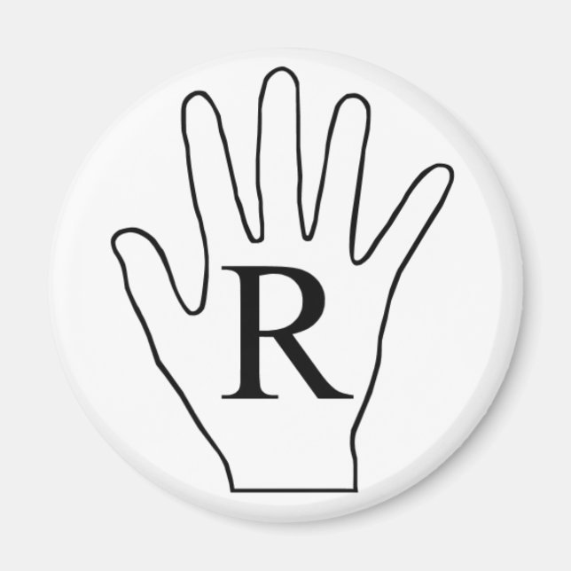 Imã Magneta Mão (Direita) (Frente)