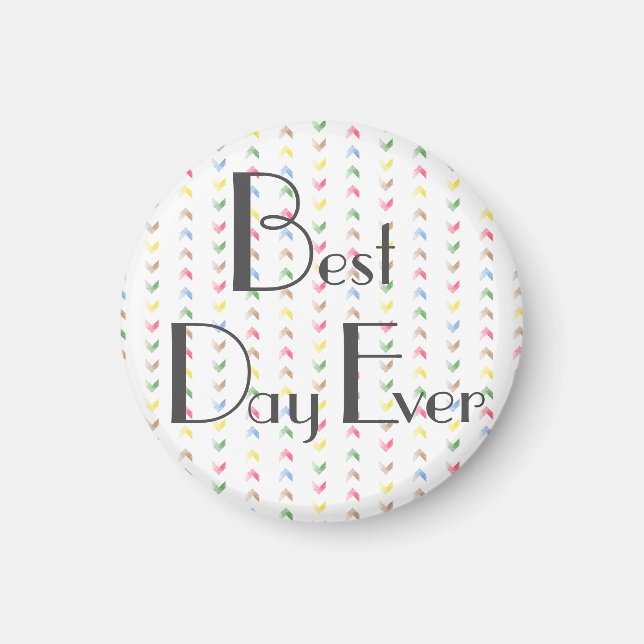 Imã Magneta | Melhor dia do titular de fotos (Frente)