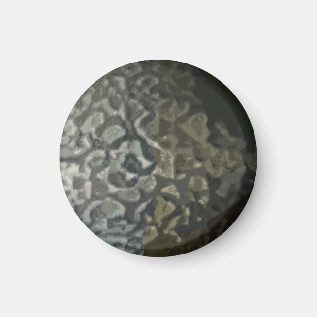 Imã Magneta metálica escovada (Frente)