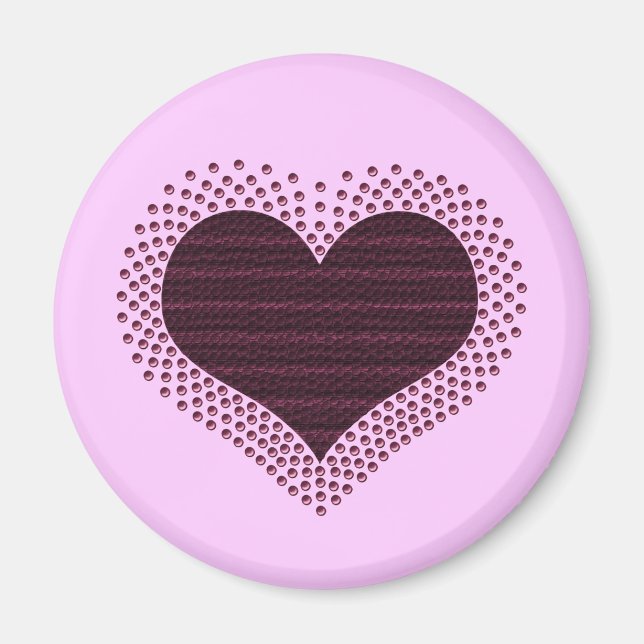 Imã Magneta Metálica, Roxo (Frente)