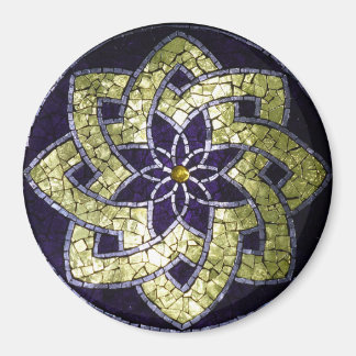 Imã Magneta Mosaica de Vidro Apanhado "Rua. Estrela de