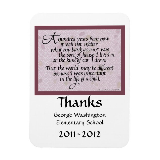 Ímã Magneta Motivacional Para Professores E Outros (Vertical)